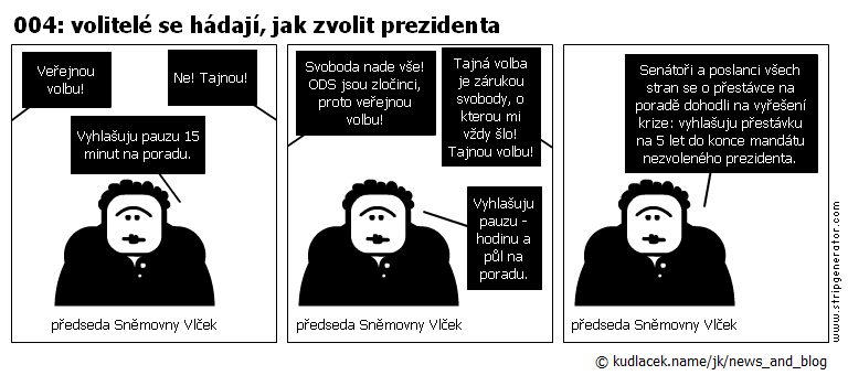 004: volitelé se hádají, jak zvolit prezidenta